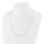 Sterling Silver RH-plated Adjustable 1mm Spiga Chain