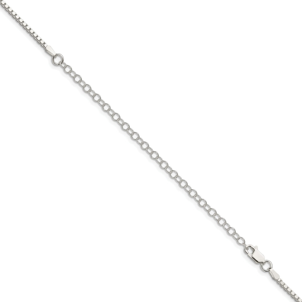 Box Chain Necklace in Sterling Silver, 1.75mm