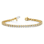 14k 4 1/3 carat Lab Grown Diamond VS/SI+ G+ Tennis Bracelet