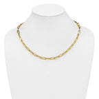 14K Polished Fancy Link Necklace