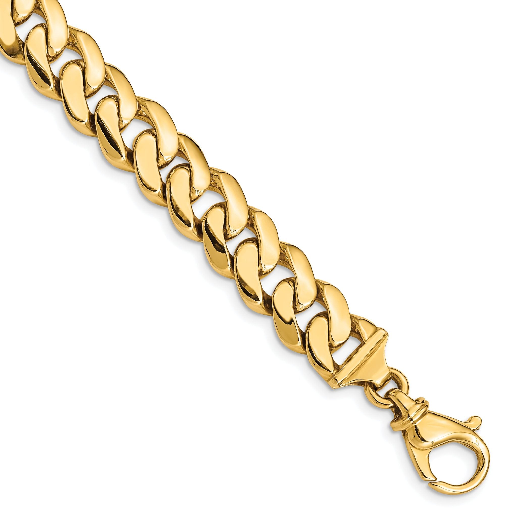 10k 10.75mm Hand Polished Fancy Link Bracelet Main image