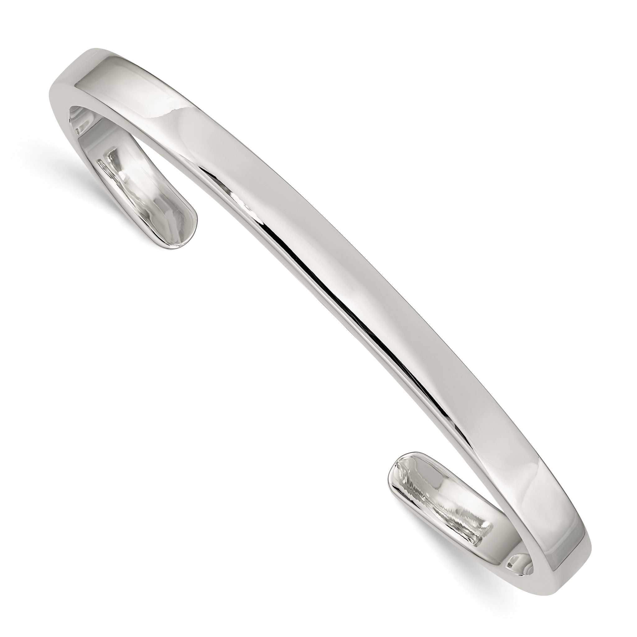 Sophia Jewelers Sterling Silver 925 Women's Cuff Bracelet with Engravable Polished Finish Main image