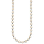 Sterling Silver Rhodium-plated 6-7mm White Round Freshwater Cultured Pearl 16 inch with 2 inch Extension Necklace