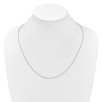 14K White Gold Adjustable 1.25mm Franco Chain