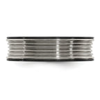 Grooved Concave Wedding Band in Black Titanium & Titanium, 7mm