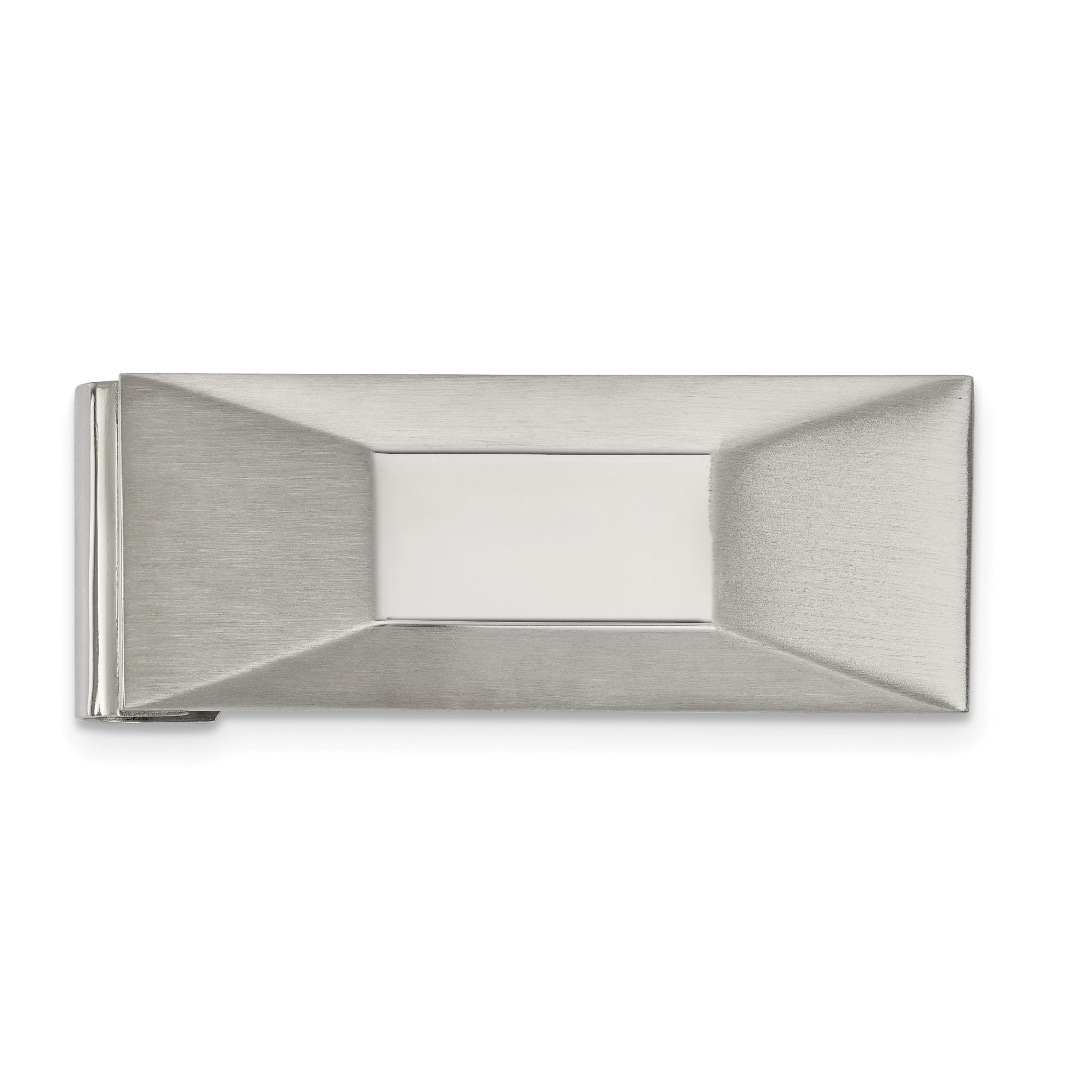 Chisel Stainless Steel Brushed and Polished Money Clip