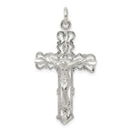 Sterling Silver 925 Polished Crucifix Pendant with Anti-Tarnish Finish