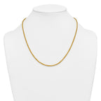 14K Gold Filled Wheat Chain Necklace in 2.8mm Width