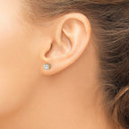 14ky .70ct. SI3 G-I Diamond Stud Thread on/off Post Earrings