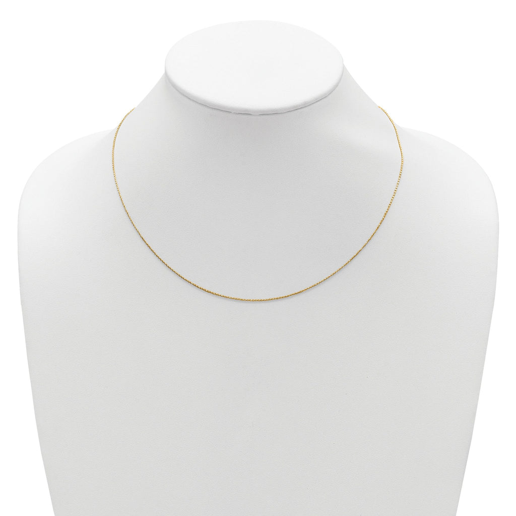 Diamond-Cut Spiga Chain in Gold-Plated Sterling Silver