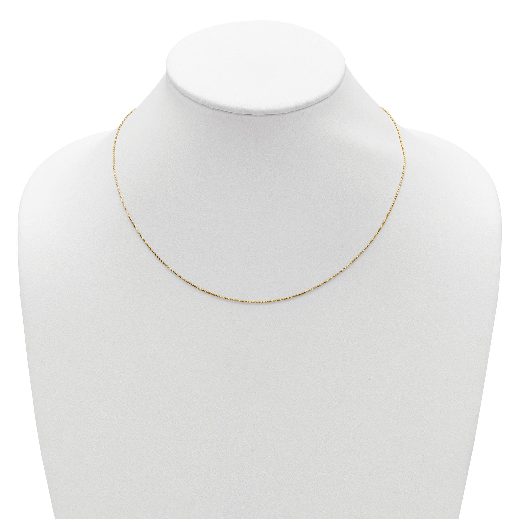 Diamond-Cut Spiga Chain in Gold-Plated Sterling Silver