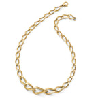 14K Polished Fancy Link Necklace