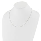 Adjustable Flat Cable Chain in 14K White Gold