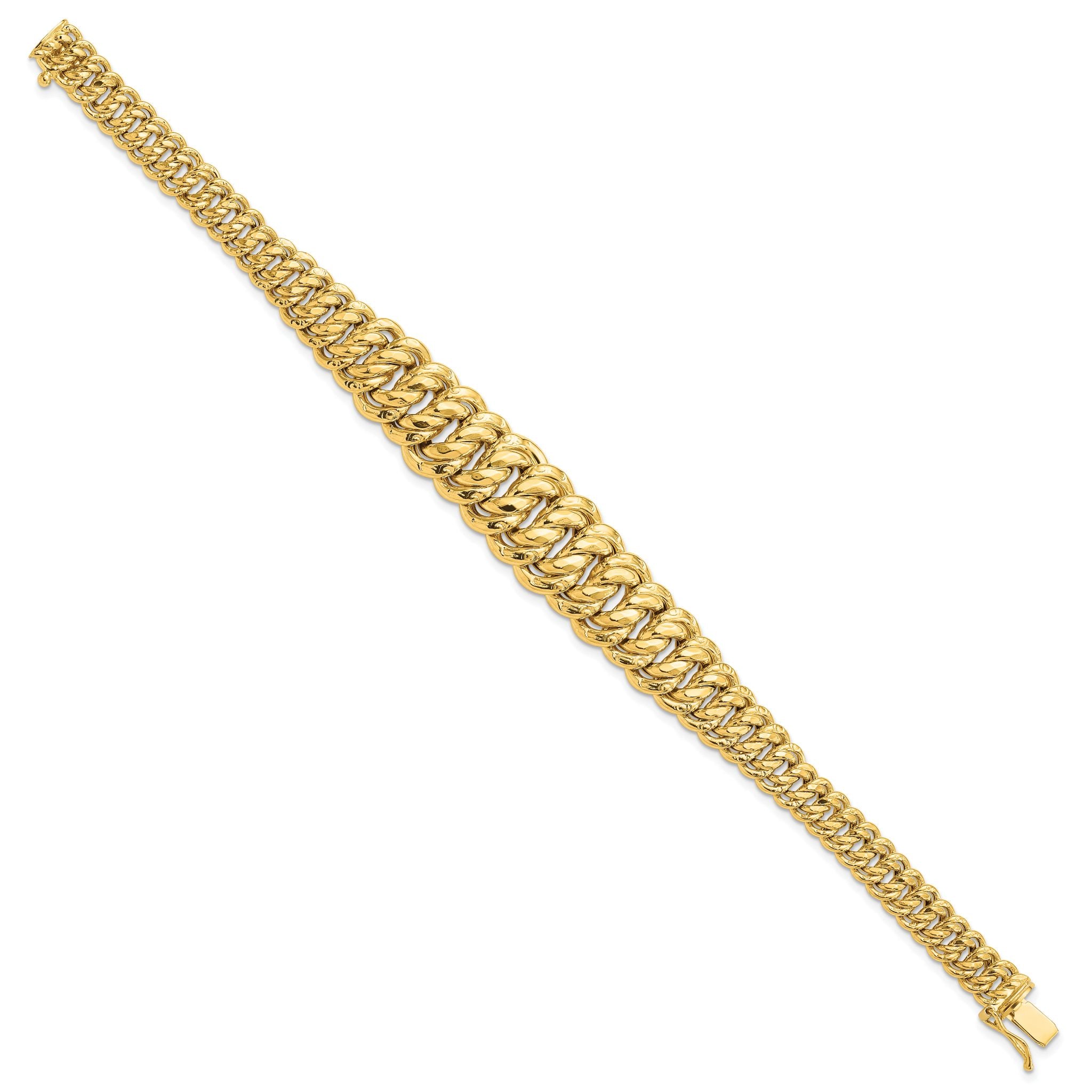14K Polished Fancy Link Bracelet Main image