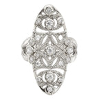Sterling Silver Polished Fancy CZ Ring