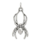Sophia Jewelers Vintage Men's 925 Sterling Silver Antiqued Spider Pendant