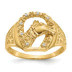 14K A Diamond men's ring