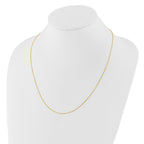 14K Adjustable  1.1mm D/C Cable Chain