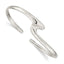 Sophia Jewelers Sterling Silver 925 Polished Flexible Women's Cuff Bangle Bracelet