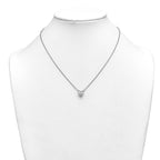 14kw Heart Certified Lab Grown VS/SI+ G+ Complete Diamond Pendant with Chai