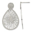 Stainless Steel Polished Teardrop Star Drop Dangle Earrings for Women