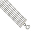 Stainless Steel Polished Multi Strand Bracelet for Women