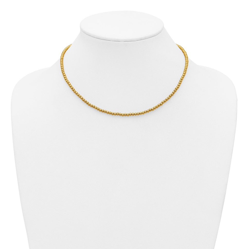 14K Gold Filled 3.0mm Beaded Necklace