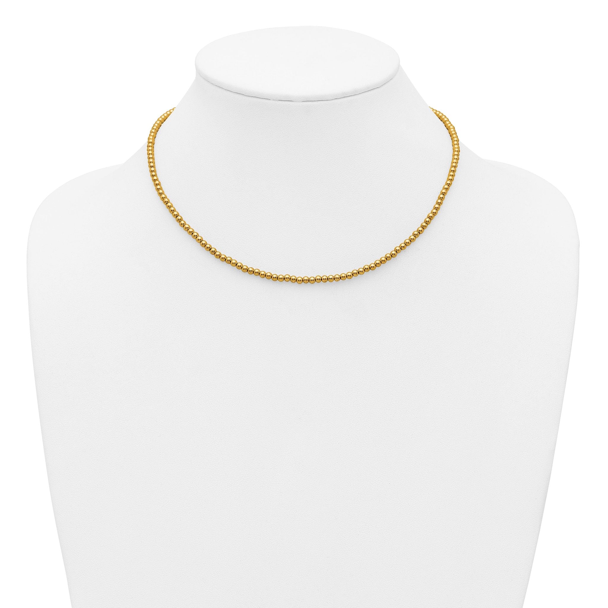 14K Gold Filled 3.0mm Beaded Necklace