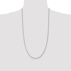 Curb Chain Necklace in Sterling Silver, 1.5mm