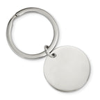 Reversible Circle Key Ring in Stainless Steel