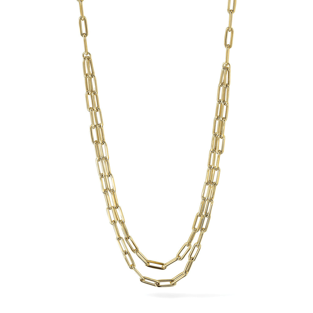 10k Polished Double-layer Link Bracelet