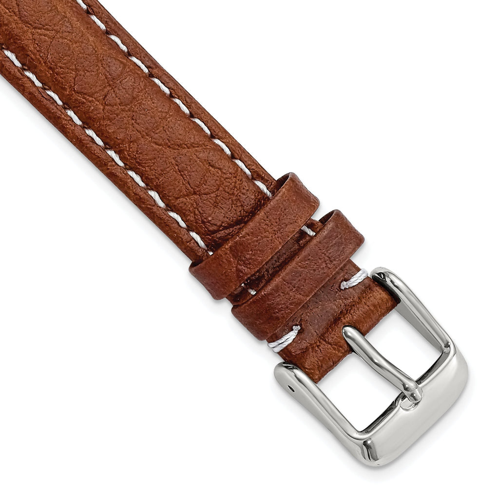 Havana Sport Leather Watch Band in Brown, 18mm
