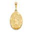 10K Gold St. Christopher Medal Polished Pendant Solid and Gift-Ready