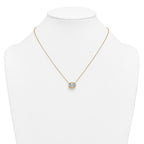 14k 3 carat Certified Lab Grown Diamond VS+ F+ Oval Complete 18 inch Bezel Set Necklace