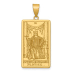 14ky Justice Tarot Card Pendant