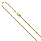1.2mm 10K Yellow Gold Spiga Wheat Chain