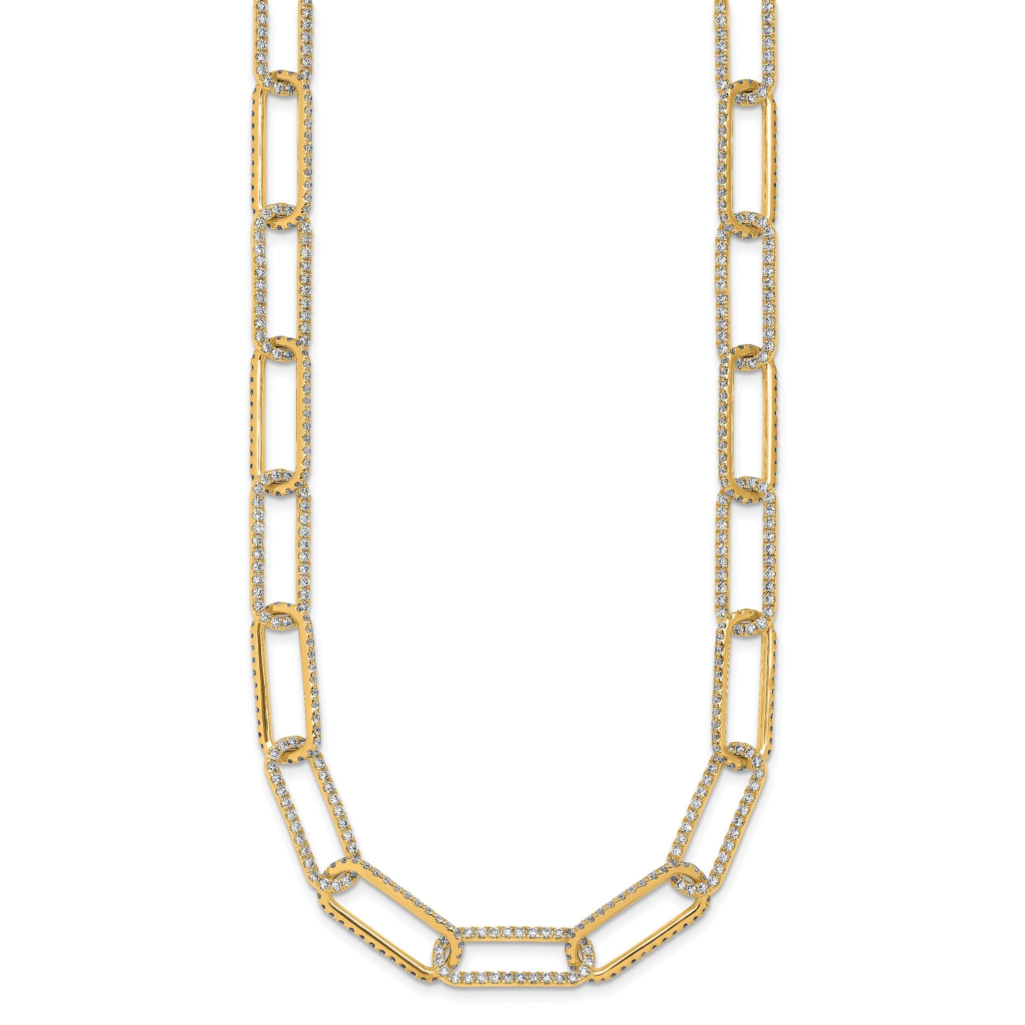 True Origin 14k 8 5/8 carat Lab Grown Diamond VS+ F+ 18 inch Link Necklace