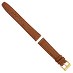 Havana Brown Calf Leather Watch Band, 19mm