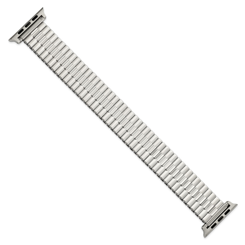 for Apple 38/40mm Smart Watch Mens Long Stainless Steel 7.5 inch Expansion Watch Band with Stainless Steel Adapters