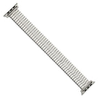 for Apple 38/40mm Smart Watch Mens Long Stainless Steel 7.5 inch Expansion Watch Band with Stainless Steel Adapters