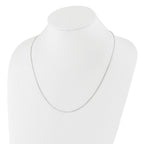 Sterling Silver RH-plt Adjustable 1mm D/C Square Snake Chain