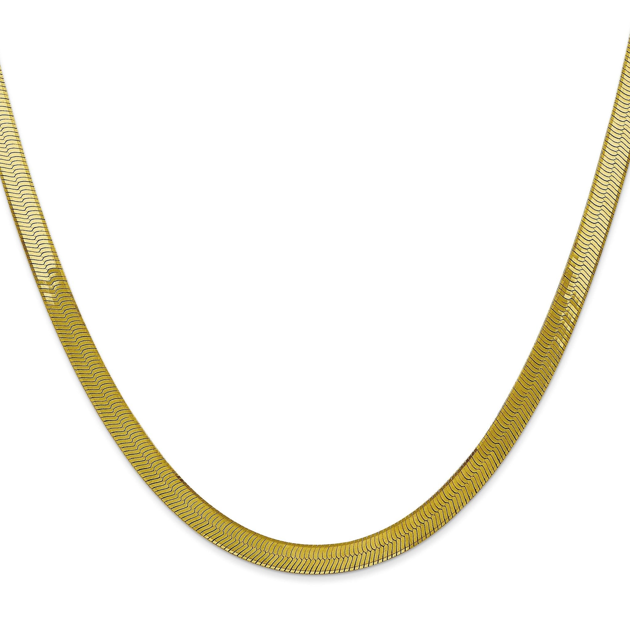 Silky Herringbone Chain in 10K Yellow Gold, 5mm