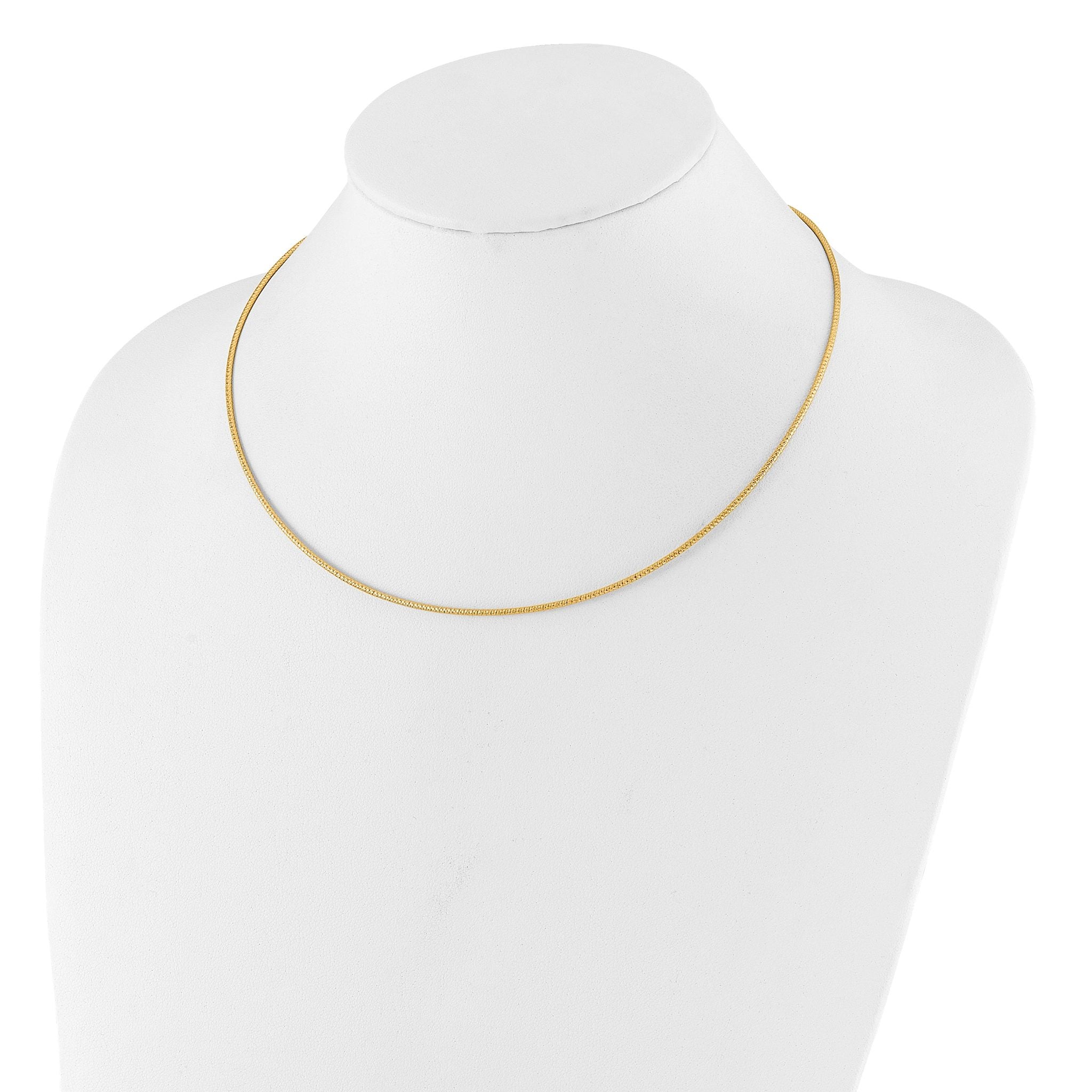14K 1.5mm D/C Neckwire Necklace Secondary image