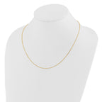 14K Adjustable  1.1mm D/C Cable Chain