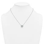 14k White Gold 3 carat Certified Lab Grown Diamond VS+ F+ Oval Complete 18 inch Bezel Set Necklace