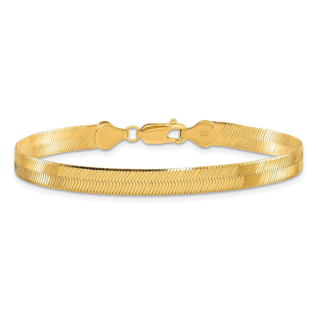 Silky Herringbone Chain in 10K Yellow Gold, 5.5mm