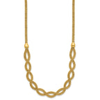 14K Polished Fancy Woven Necklace
