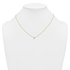 14k 1/4 carat Lab Grown Diamond VS+ F+ Heart Complete 18 inch Four Prong Pendant Necklace