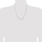 Diamond-Cut Round Box Chain in Sterling Silver