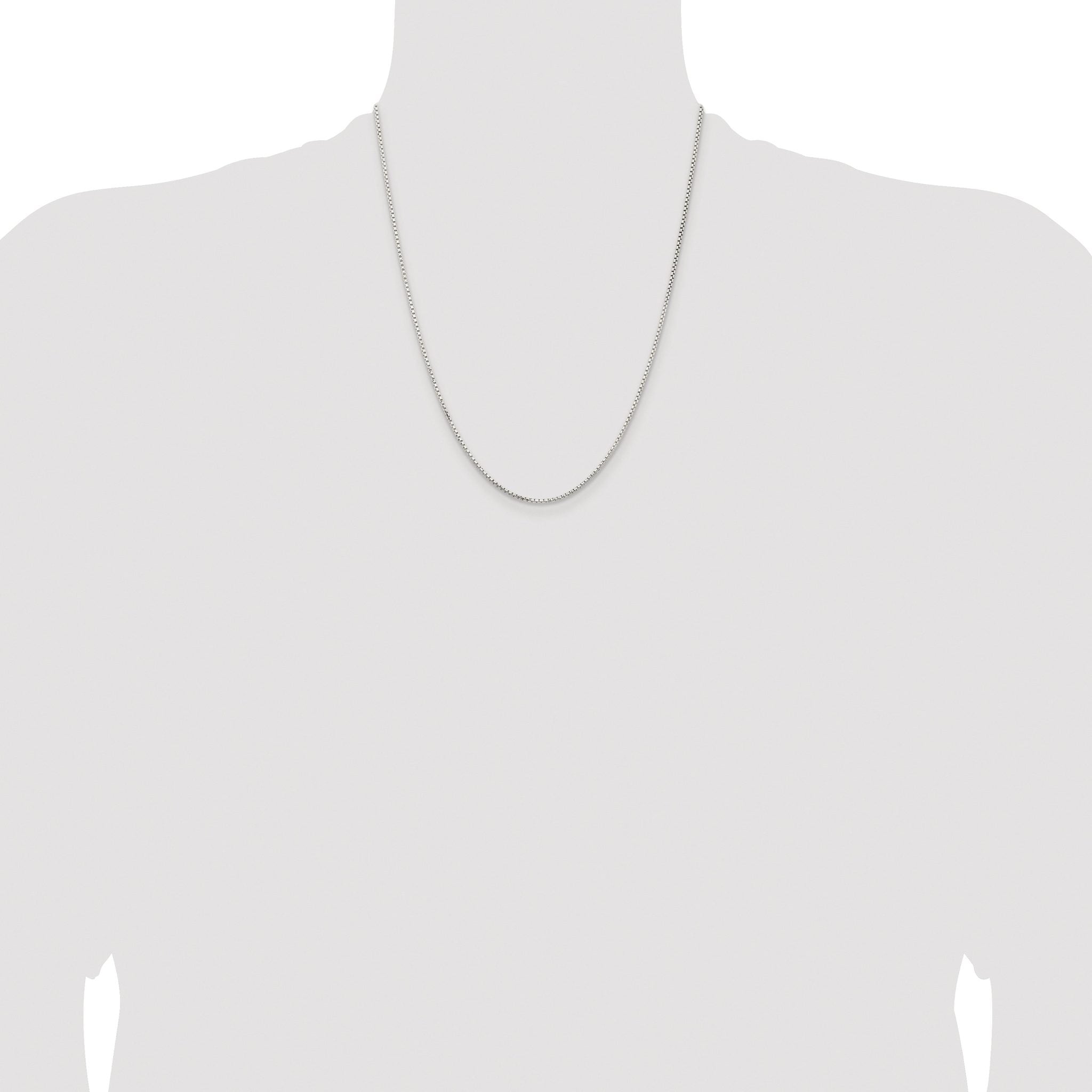 Diamond-Cut Round Box Chain in Sterling Silver